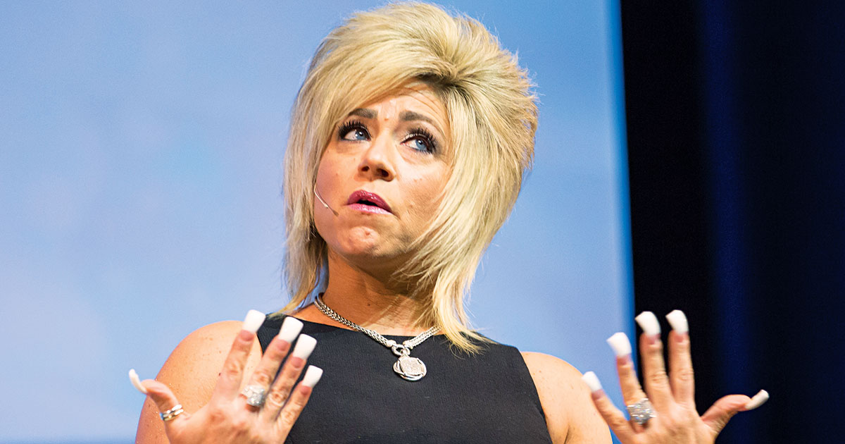 “Long Island Medium” Theresa Caputo, who in the opinion of this Philly Mag reporter is a fraud / Photograph by Chelsea Lauren/WireImage/Getty Images