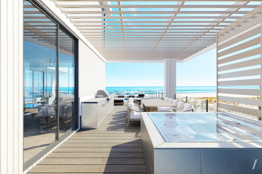 main floor side deck