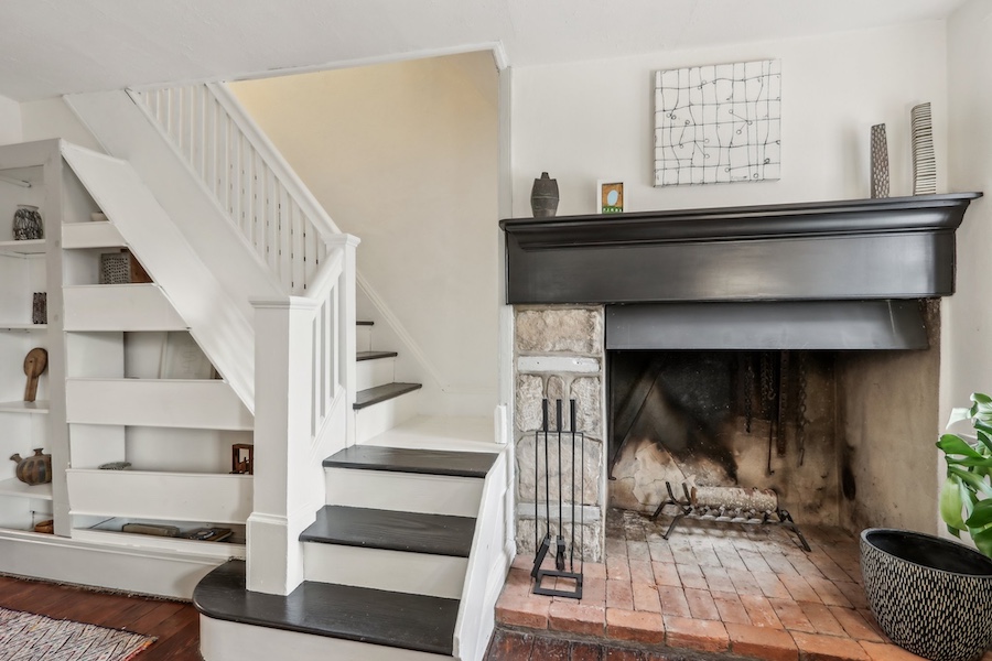 living room fireplace