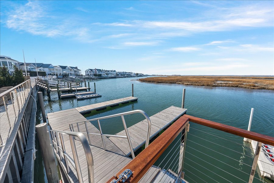 house for sale stone harbor bayside boat dock