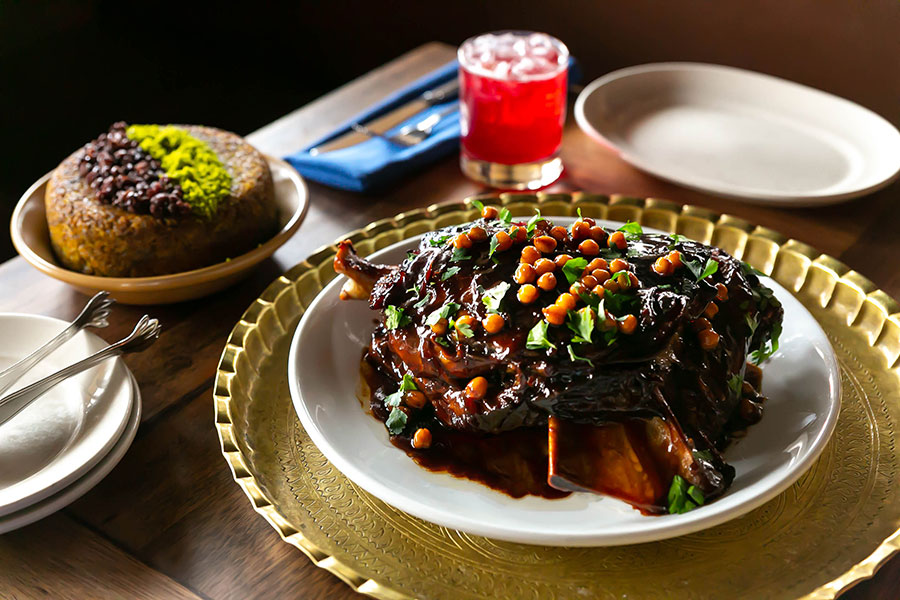 Zahav pomegranate lamb shoulder
